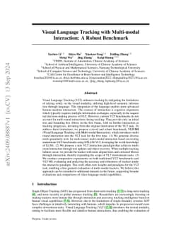 Visual Language Tracking with Multi-modal Interaction: A Robust
  Benchmark
