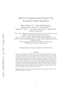 Affective Computing Has Changed: The Foundation Model Disruption