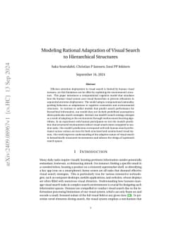 Modeling Rational Adaptation of Visual Search to Hierarchical Structures