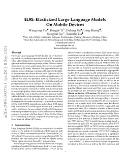 ELMS: Elasticized Large Language Models On Mobile Devices