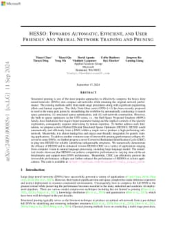 HESSO: Towards Automatic Efficient and User Friendly Any Neural Network Training and Pruning