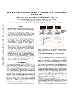 Inf-MLLM: Efficient Streaming Inference of Multimodal Large Language
  Models on a Single GPU