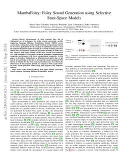 MambaFoley: Foley Sound Generation using Selective State-Space Models
