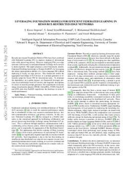 Leveraging Foundation Models for Efficient Federated Learning in
  Resource-restricted Edge Networks