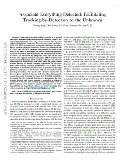 Associate Everything Detected: Facilitating Tracking-by-Detection to the
  Unknown