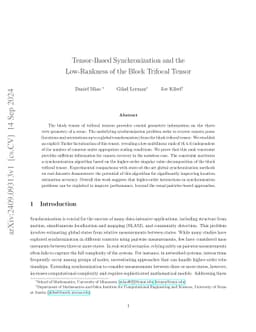 Tensor-Based Synchronization and the Low-Rankness of the Block Trifocal
  Tensor