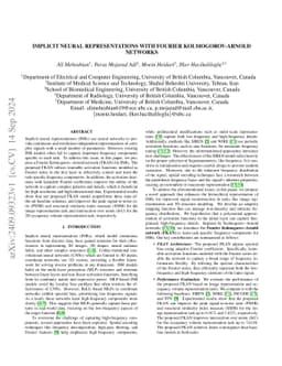 Implicit Neural Representations with Fourier Kolmogorov-Arnold Networks