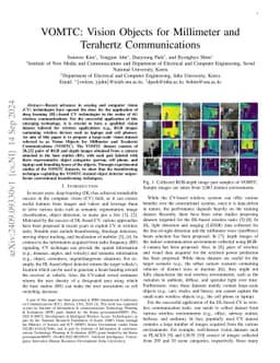 VOMTC: Vision Objects for Millimeter and Terahertz Communications