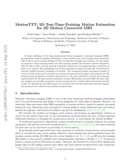 MotionTTT: 2D Test-Time-Training Motion Estimation for 3D Motion
  Corrected MRI