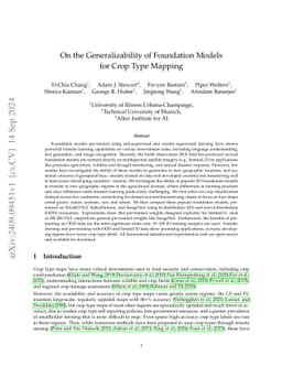 On the Generalizability of Foundation Models for Crop Type Mapping