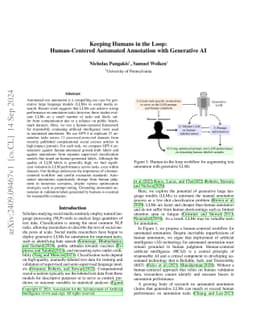 Keeping Humans in the Loop: Human-Centered Automated Annotation with
  Generative AI
