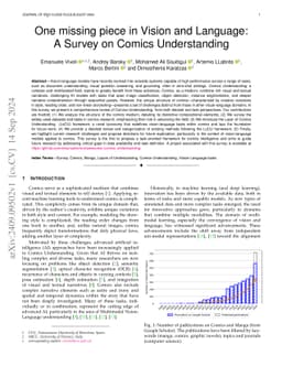 One missing piece in Vision and Language: A Survey on Comics Understanding
