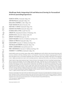 MindScape Study: Integrating LLM and Behavioral Sensing for Personalized
  AI-Driven Journaling Experiences
