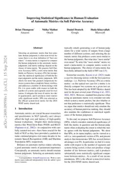 Improving Statistical Significance in Human Evaluation of Automatic
  Metrics via Soft Pairwise Accuracy