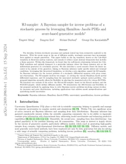HJ-sampler: A Bayesian sampler for inverse problems of a stochastic
  process by leveraging Hamilton-Jacobi PDEs and score-based generative models