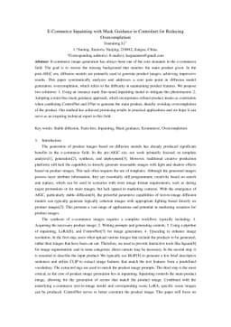 E-Commerce Inpainting with Mask Guidance in Controlnet for Reducing
  Overcompletion