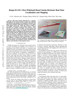 Range-SLAM: Ultra-Wideband-Based Smoke-Resistant Real-Time Localization
  and Mapping