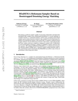 BNEM: A Boltzmann Sampler Based on Bootstrapped Noised Energy Matching