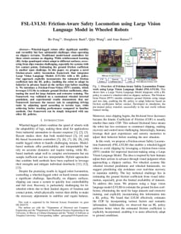 FSL-LVLM: Friction-Aware Safety Locomotion using Large Vision Language
  Model in Wheeled Robots