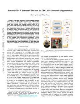 Semantic2D: A Semantic Dataset for 2D Lidar Semantic Segmentation
