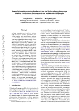 Towards Data Contamination Detection for Modern Large Language Models:
  Limitations, Inconsistencies, and Oracle Challenges