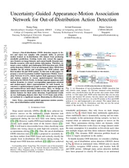 Uncertainty-Guided Appearance-Motion Association Network for Out-of-Distribution Action Detection