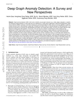Deep Graph Anomaly Detection: A Survey and New Perspectives