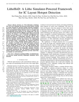 LithoHoD: A Litho Simulator-Powered Framework for IC Layout Hotspot
  Detection