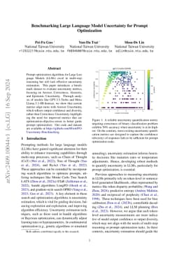 Benchmarking Large Language Model Uncertainty for Prompt Optimization