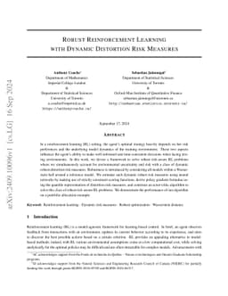 Robust Reinforcement Learning with Dynamic Distortion Risk Measures