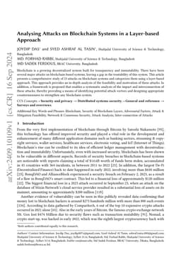 Analysing Attacks on Blockchain Systems in a Layer-based Approach