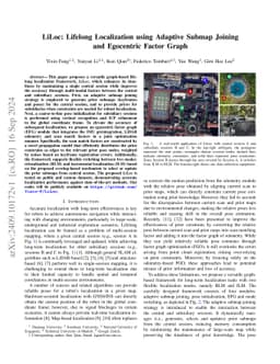 LiLoc: Lifelong Localization using Adaptive Submap Joining and
  Egocentric Factor Graph