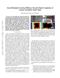 SteeredMarigold: Steering Diffusion Towards Depth Completion of Largely Incomplete Depth Maps