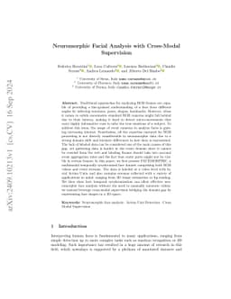 Neuromorphic Facial Analysis with Cross-Modal Supervision