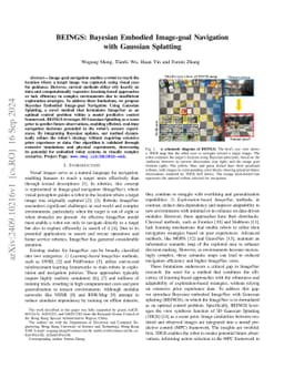 BEINGS: Bayesian Embodied Image-goal Navigation with Gaussian Splatting