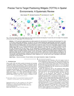 Precise Tool to Target Positioning Widgets (TOTTA) in Spatial
  Environments: A Systematic Review