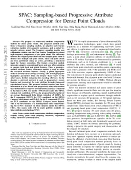 SPAC: Sampling-based Progressive Attribute Compression for Dense Point
  Clouds