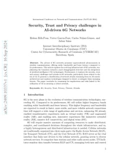 Security, Trust and Privacy challenges in AI-driven 6G Networks