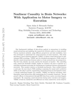Nonlinear Causality in Brain Networks: With Application to Motor Imagery
  vs Execution