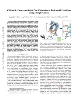 CtRNet-X: Camera-to-Robot Pose Estimation in Real-world Conditions Using
  a Single Camera