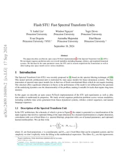 Flash STU: Fast Spectral Transform Units