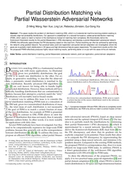 Partial Distribution Matching via Partial Wasserstein Adversarial
  Networks