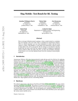 Slug Mobile: Test-Bench for RL Testing