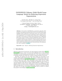 SAM4MLLM: Enhance Multi-Modal Large Language Model for Referring
  Expression Segmentation