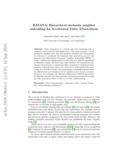 HAVANA: Hierarchical stochastic neighbor embedding for Accelerated Video
  ANnotAtions