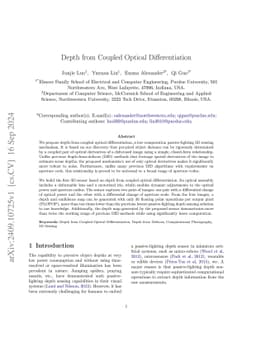 Depth from Coupled Optical Differentiation