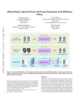 3DFacePolicy: Speech-Driven 3D Facial Animation with Diffusion Policy