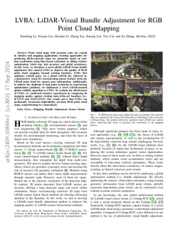 LVBA: LiDAR-Visual Bundle Adjustment for RGB Point Cloud Mapping