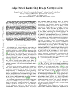 Edge-based Denoising Image Compression