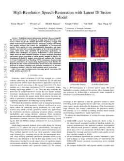 High-Resolution Speech Restoration with Latent Diffusion Model